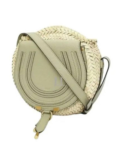 Marcie Raffia Leather Cross Bag Green - CHLOE - BALAAN 2