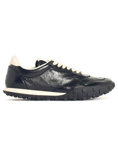 Jil Sander Black Leather Sneakers - JIL SANDER - BALAAN 1