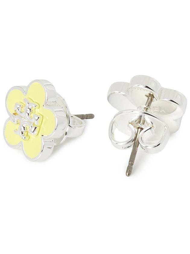 Kira Flower Stud Earrings Yellow - TORY BURCH - BALAAN 4