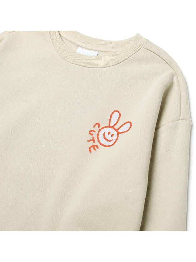 Smiling Rabbit Sweatshirt Greige - LE SOLEIL MATINEE - BALAAN 4