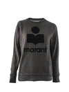 Milly Logo Sweatshirt Faded Black - ISABEL MARANT - BALAAN 2