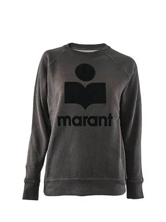 Milly Logo Sweatshirt Faded Black - ISABEL MARANT - BALAAN 2