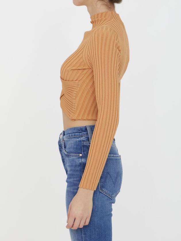 23 ss Crop Ribbed Jumper 6K02593S23752545 B0020168731 - STELLA MCCARTNEY - BALAAN 4