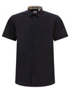 Organic Cotton Polo Shirt Black - BURBERRY - BALAAN 2