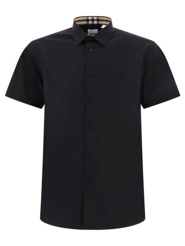 Organic Cotton Polo Shirt Black - BURBERRY - BALAAN 2