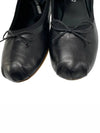 Women's Logo Leather Ballerinas Black - MIU MIU - BALAAN 9