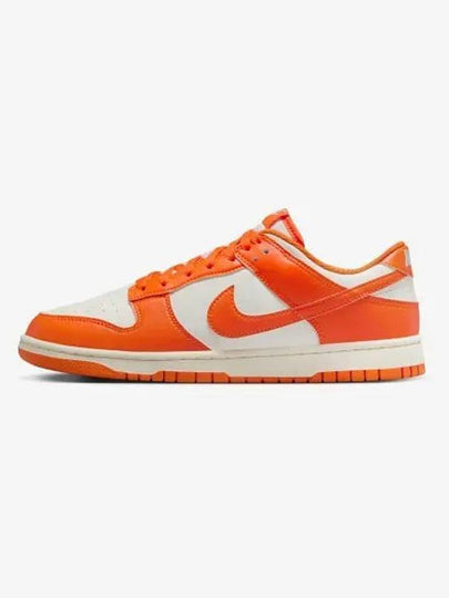 Dunk Retro Low Top Sneakers Pale Ivory Safety Orange - NIKE - BALAAN 2