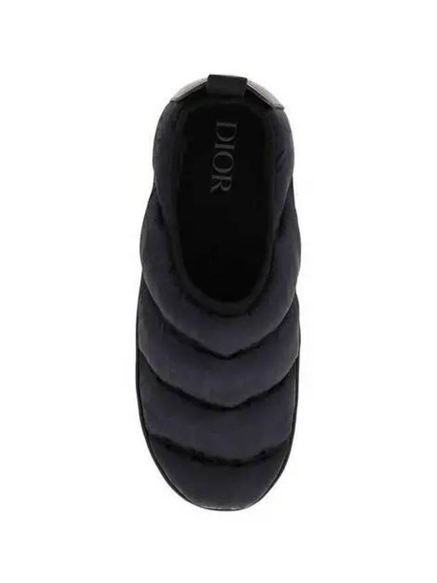 Snow Oblique Technical Fabric Slippers Black - DIOR - BALAAN 4