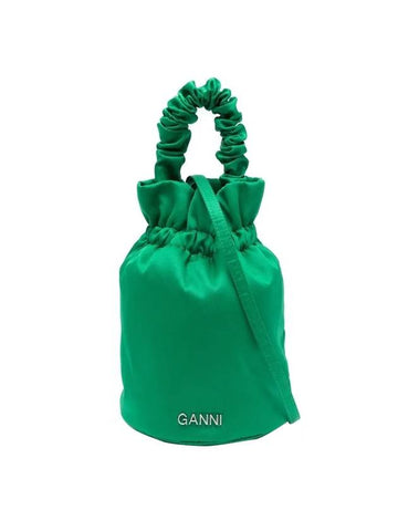 Women's Logo Bucket Bag Kelly Green - GANNI - BALAAN 1