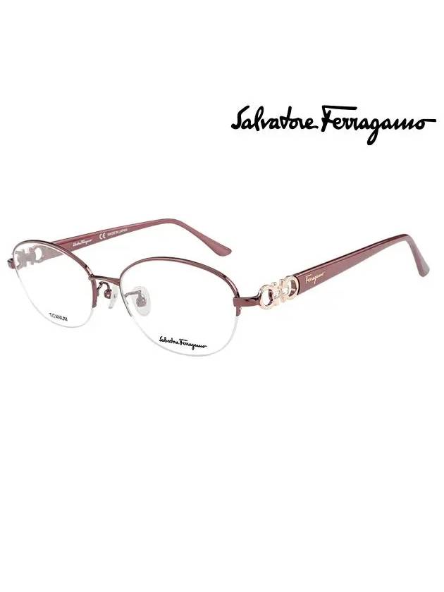 Ferragamo Glasses Frame SF2539RA 603 Round Titanium Women s - SALVATORE FERRAGAMO - BALAAN 1