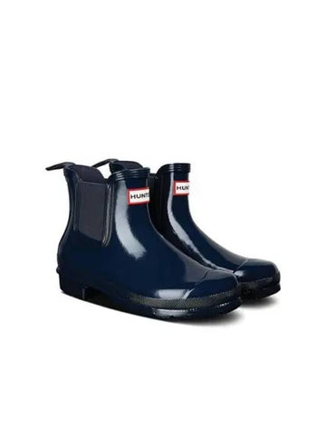 Original Chelsea Gloss Rain Boots Navy WFS2078RGLNVY - HUNTER - BALAAN 1