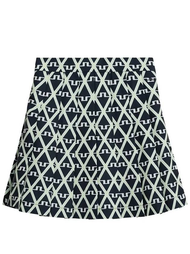 Golf Adina Print Skirt Geo JL Navy - J.LINDEBERG - BALAAN 2