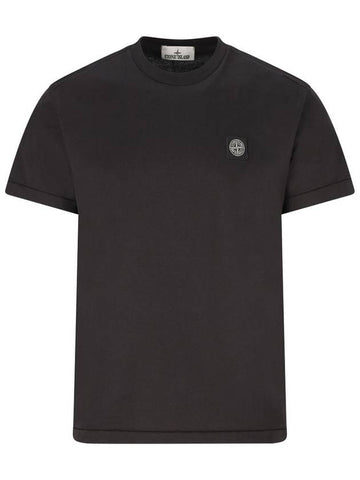 Stone Island T-shirts and Polos Black - STONE ISLAND - BALAAN 1