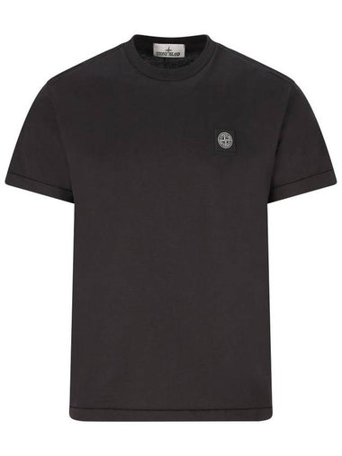 Stone Island T-shirts and Polos Black - STONE ISLAND - BALAAN 1