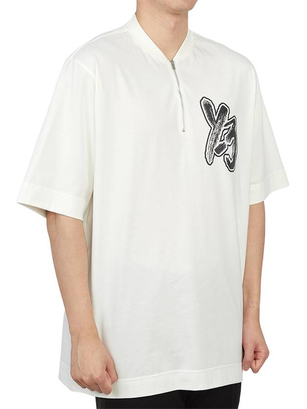 Men's Y 3 Short Sleeve T-Shirt IA3109 OWHITE - YOHJI YAMAMOTO - BALAAN 4