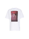 Men's Spray Caravaggio Short Sleeve T-Shirt White - OFF WHITE - BALAAN 1