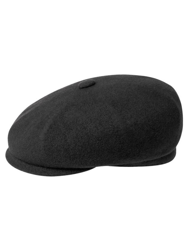 Wool Hawker Cap Black - KANGOL - BALAAN 1