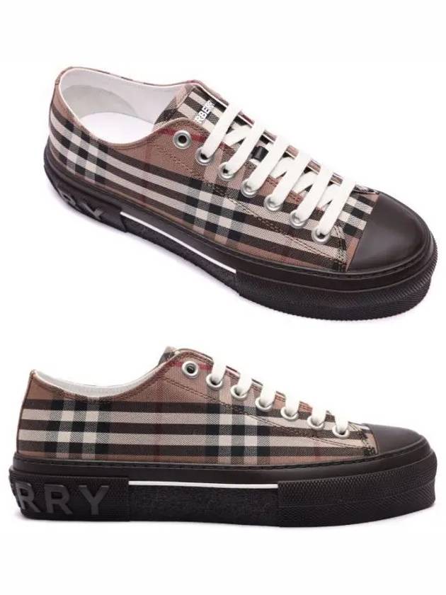 Jack Vintage Check Cotton Low-Top Sneakers Burch Brown - BURBERRY - BALAAN 2