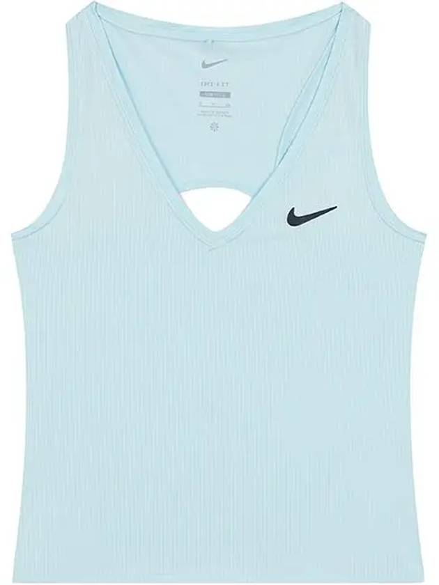 Court Victory Tennis Tank Sleeveless Blue - NIKE - BALAAN 3