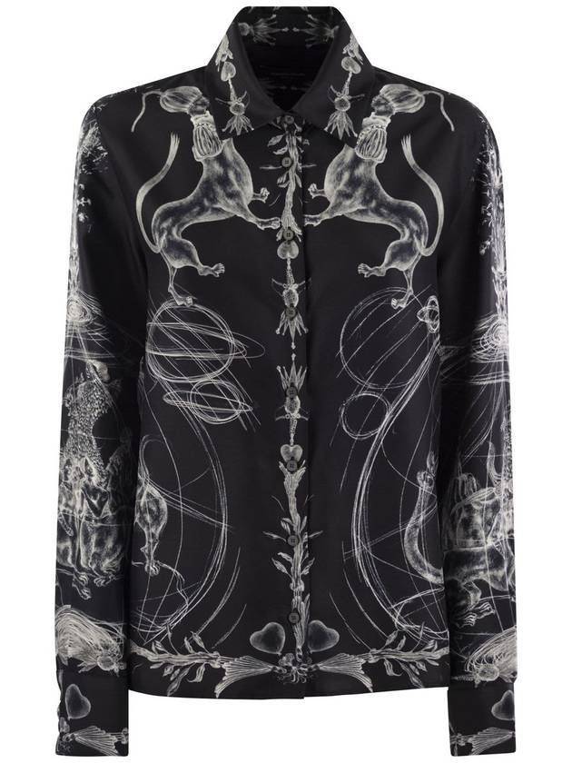 Printed silk twill shirt - FABIANA FILIPPI - BALAAN 1