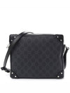 GG Supreme Shoulder Bag Black - GUCCI - BALAAN 3