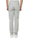 Men's Cotton Blend Straight Pants Grey - DRUMOHR - BALAAN 5