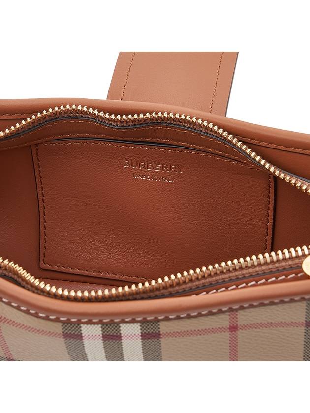 Buckle Strap Check Sling Shoulder Bag Beige - BURBERRY - BALAAN 10