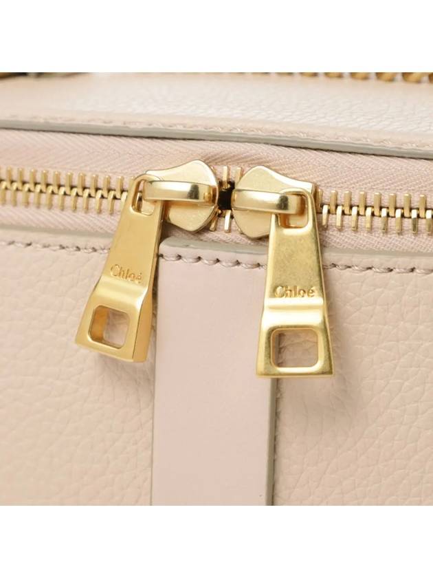 Marcie Vanity Mini Chain Grained Leather Cross Bag Pink - CHLOE - BALAAN 5