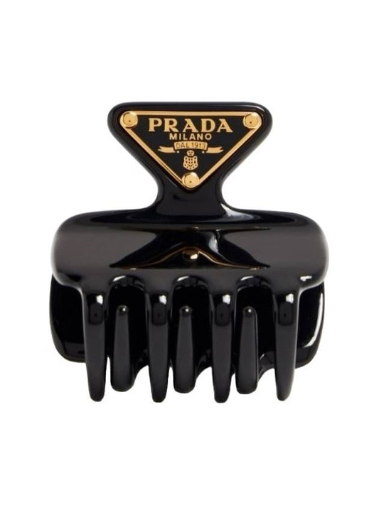 Metal Claw Clip Black - PRADA - BALAAN 2