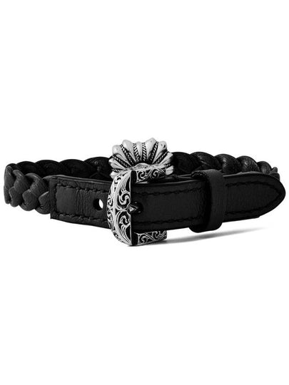 GG Logo Leather Chain Bracelet - GUCCI - BALAAN 2