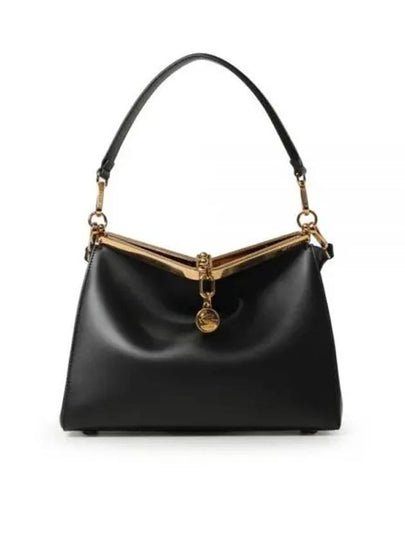 Vela Leather Medium Shoulder Bag Black - ETRO - BALAAN 2