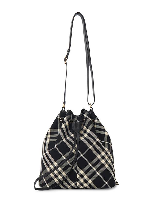 Check Medium Bucket Bag Black - BURBERRY - BALAAN 2