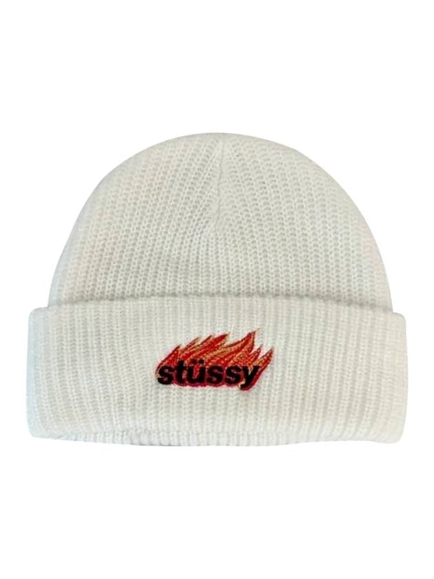 Flems Beanie White - STUSSY - BALAAN 1