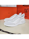 Bouncing Sneakers Mesh Suede Goatskin Blanc - HERMES - BALAAN 4