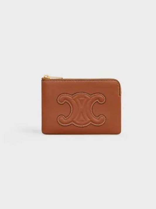 Triomphe Pouch Card Wallet Tan - CELINE - BALAAN 2