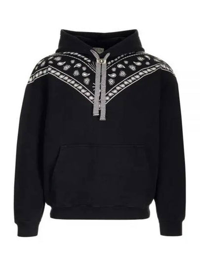 Bandana Confront Cotton Hoodie Black - MARCELO BURLON - BALAAN 2