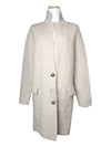 S Max Mara Beige Cashmere Quilted Long Coat 55 66 - S MAX MARA - BALAAN 1