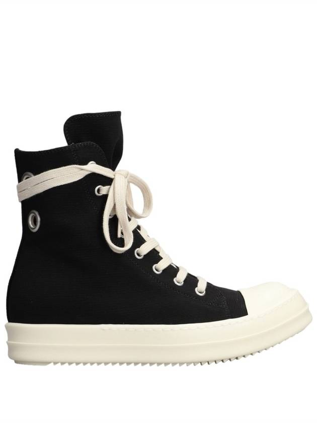 Dark shadow canvas high top black and white ds01d1800 cbes1 911 - RICK OWENS - BALAAN 1