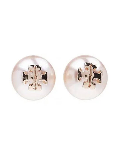 Crystal Pearl Stud Earring Rose - TORY BURCH - BALAAN 2