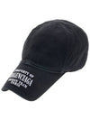 Embroidered Property Denim Ball Cap Black - BALENCIAGA - BALAAN 2