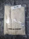 Play Comme des Gar ons Men and Women White Heart Knit Cardigan Natural AX N065 051 3 - COMME DES GARCONS PLAY - BALAAN 2