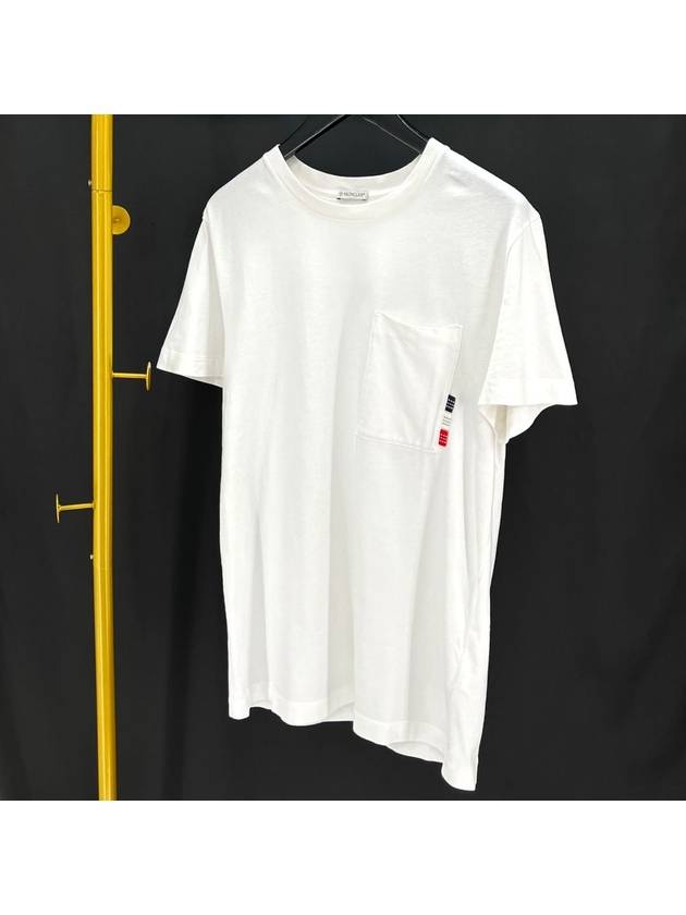 Pocket short sleeve t shirt white XL size - MONCLER - BALAAN 3