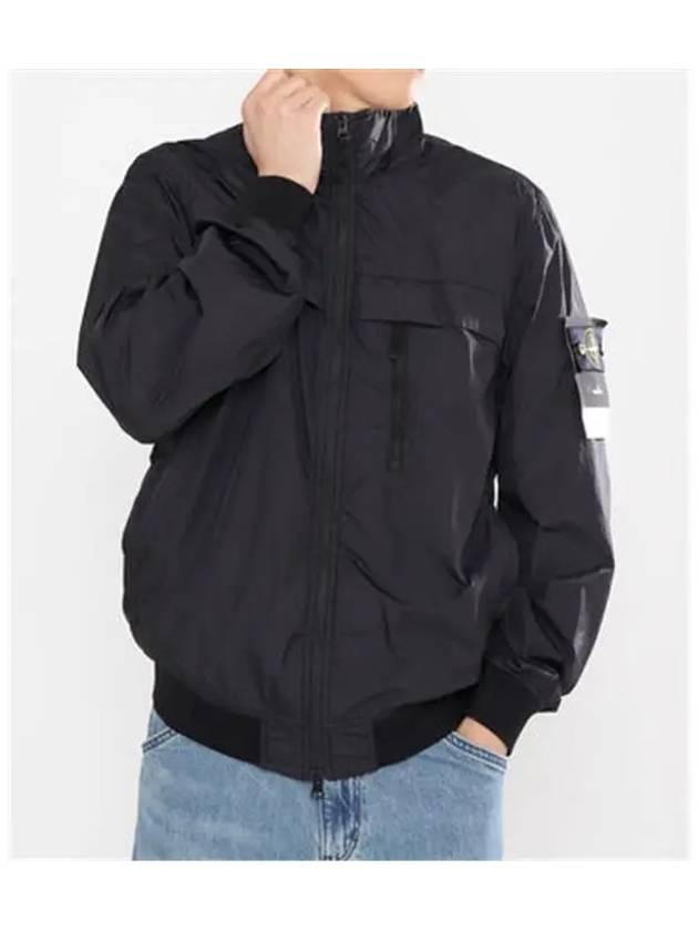 Garment Dyed Crinkle Reps R Nylon Jacket Black - STONE ISLAND - BALAAN 2