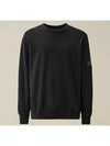 Light Fleece Sweatshirt Black - CP COMPANY - BALAAN 2