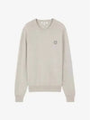 Bold Fox Head Wool Sweatshirt Light Grey - MAISON KITSUNE - BALAAN 2