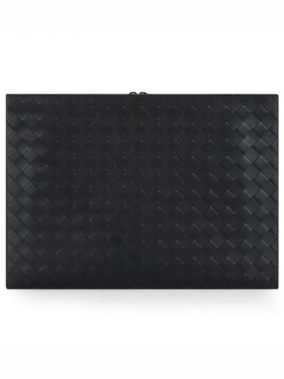 Men’s Document Large Clutch Bag Black - BOTTEGA VENETA - BALAAN 2