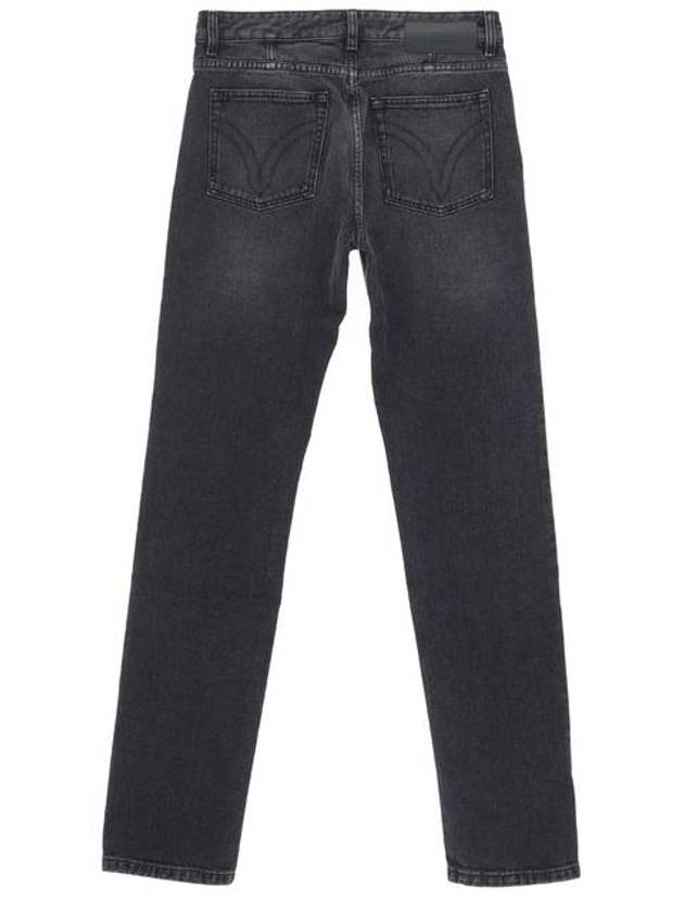 Men's Classic Fit Cotton Slim Jeans Black - AMI - BALAAN 3