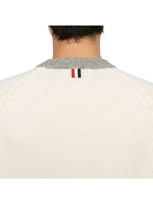 Wool 4 Bar Pullover Knit Top Beige - THOM BROWNE - BALAAN 8