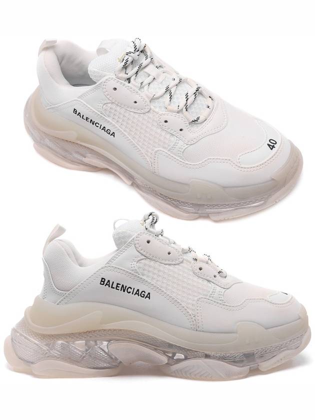 Triple S Clear Sole Low Top Sneakers White - BALENCIAGA - BALAAN 3