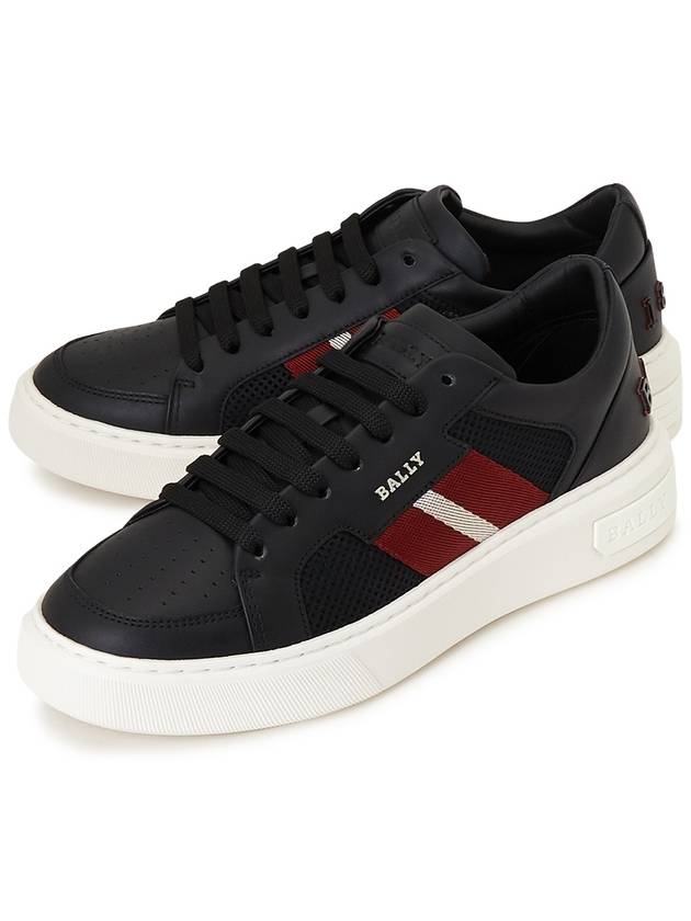 Men's Melys Low Top Sneakers Black - BALLY - BALAAN 3